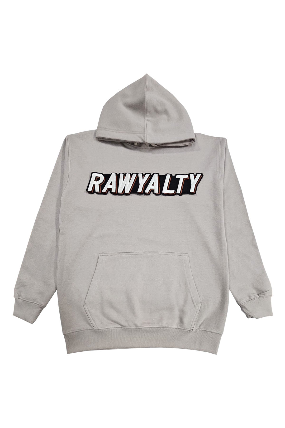 Men 004 RAWYALTY White 3D Embroidery Hoodie