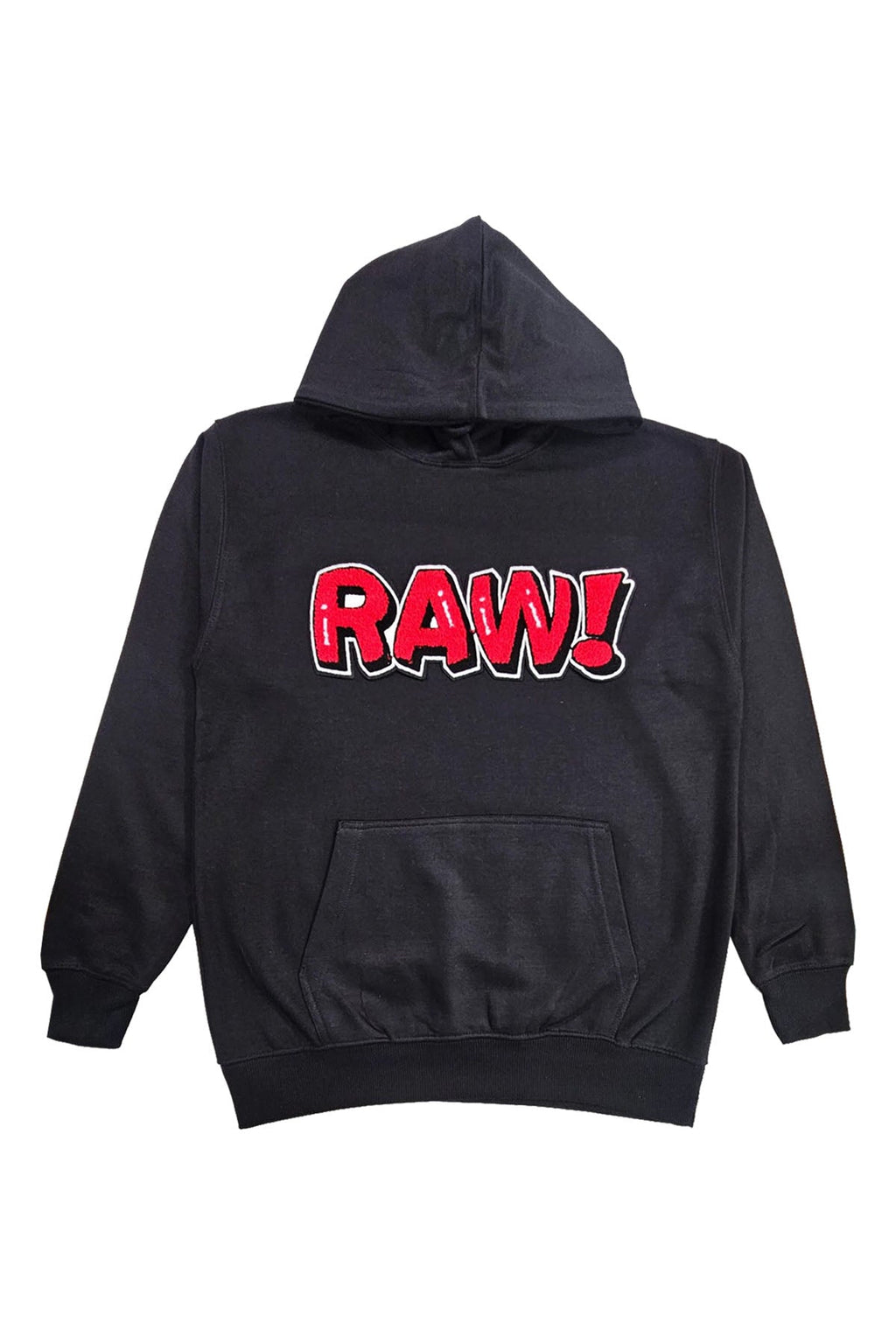 Men 006 RAW Bubble Red Chenille Hoodie