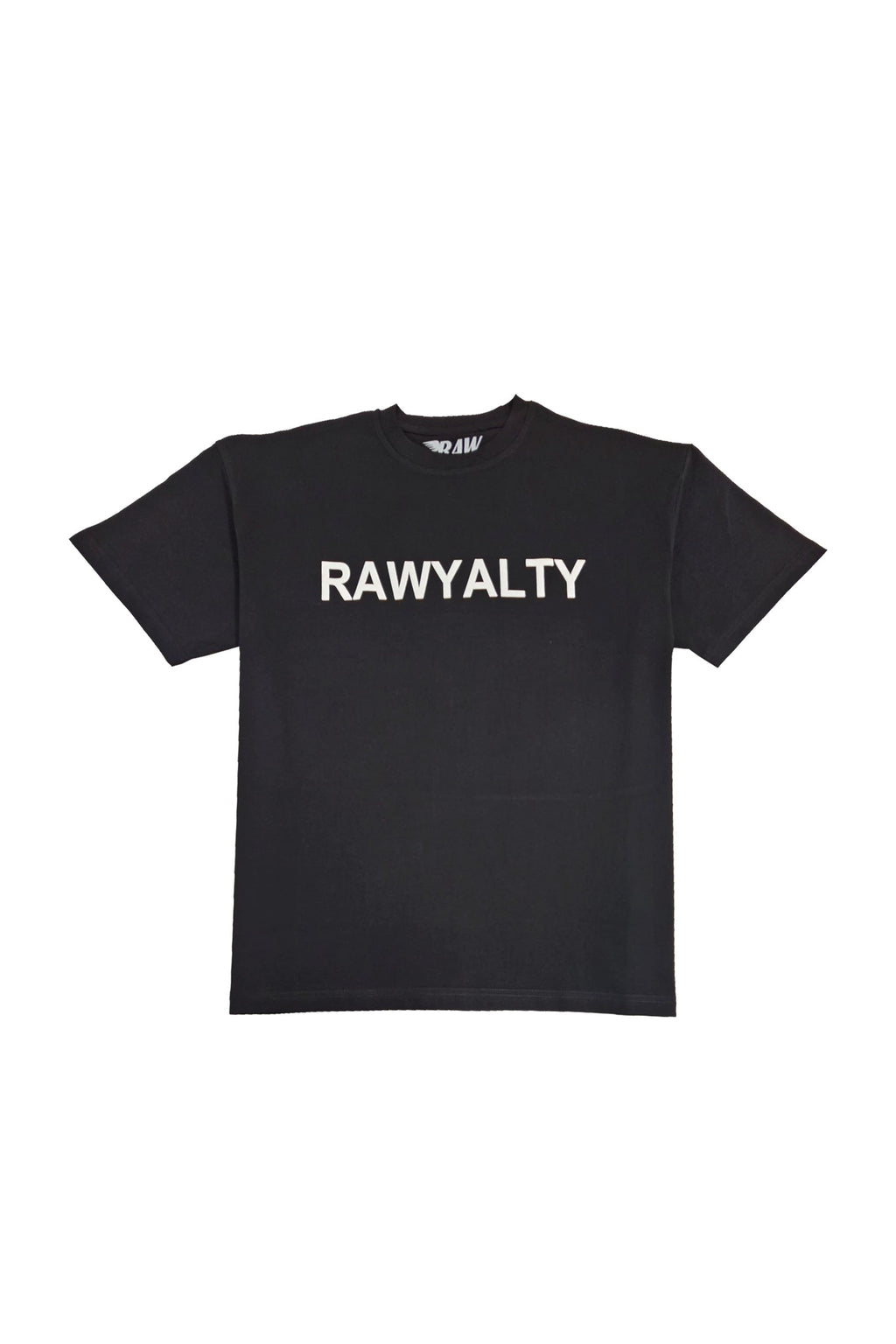 Men 007 RAWYALTY White Rubberized Oversize T-Shirt