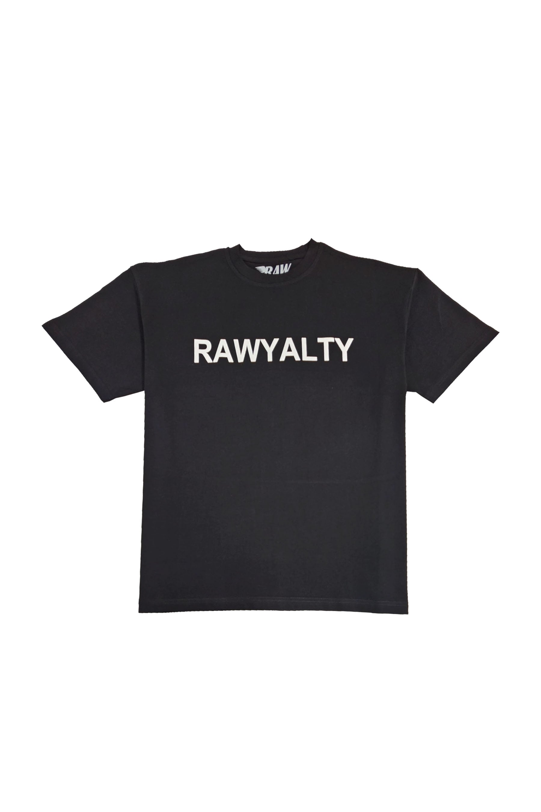 Men 007 RAWYALTY White Rubberized Oversize T-Shirt