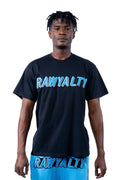 Men 004 RAWYALTY Carolina Blue 3D Embroidery T-Shirt