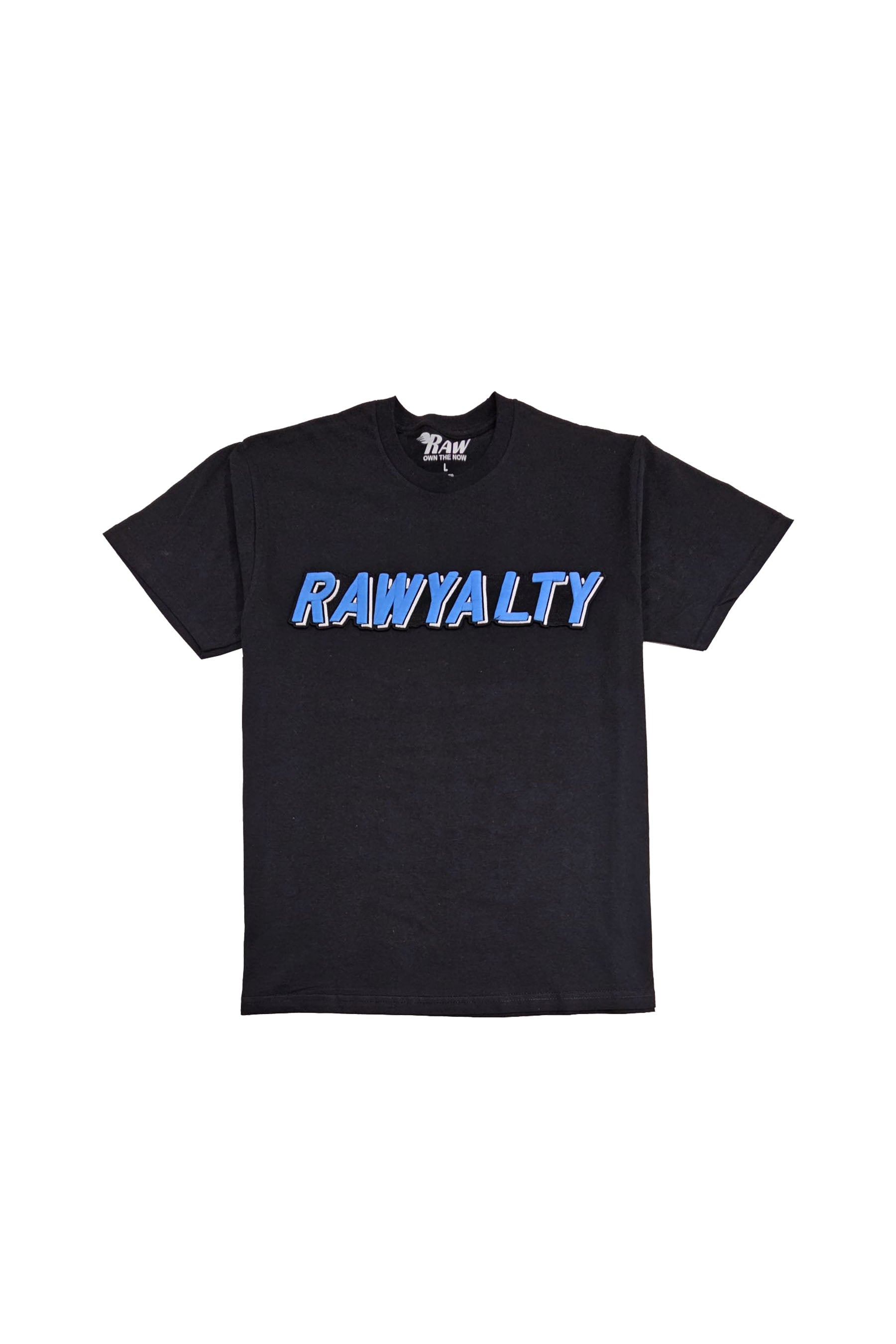 Men 004 RAWYALTY Carolina Blue 3D Embroidery T-Shirt