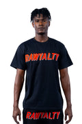 Men 004 RAWYALTY Red 3D Embroidery T-Shirt