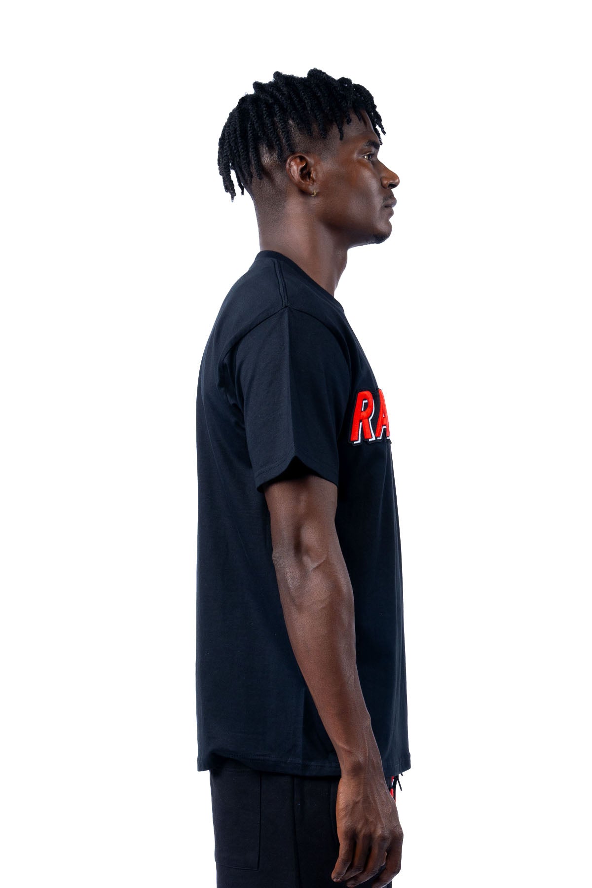 Men 004 RAWYALTY Red 3D Embroidery T-Shirt