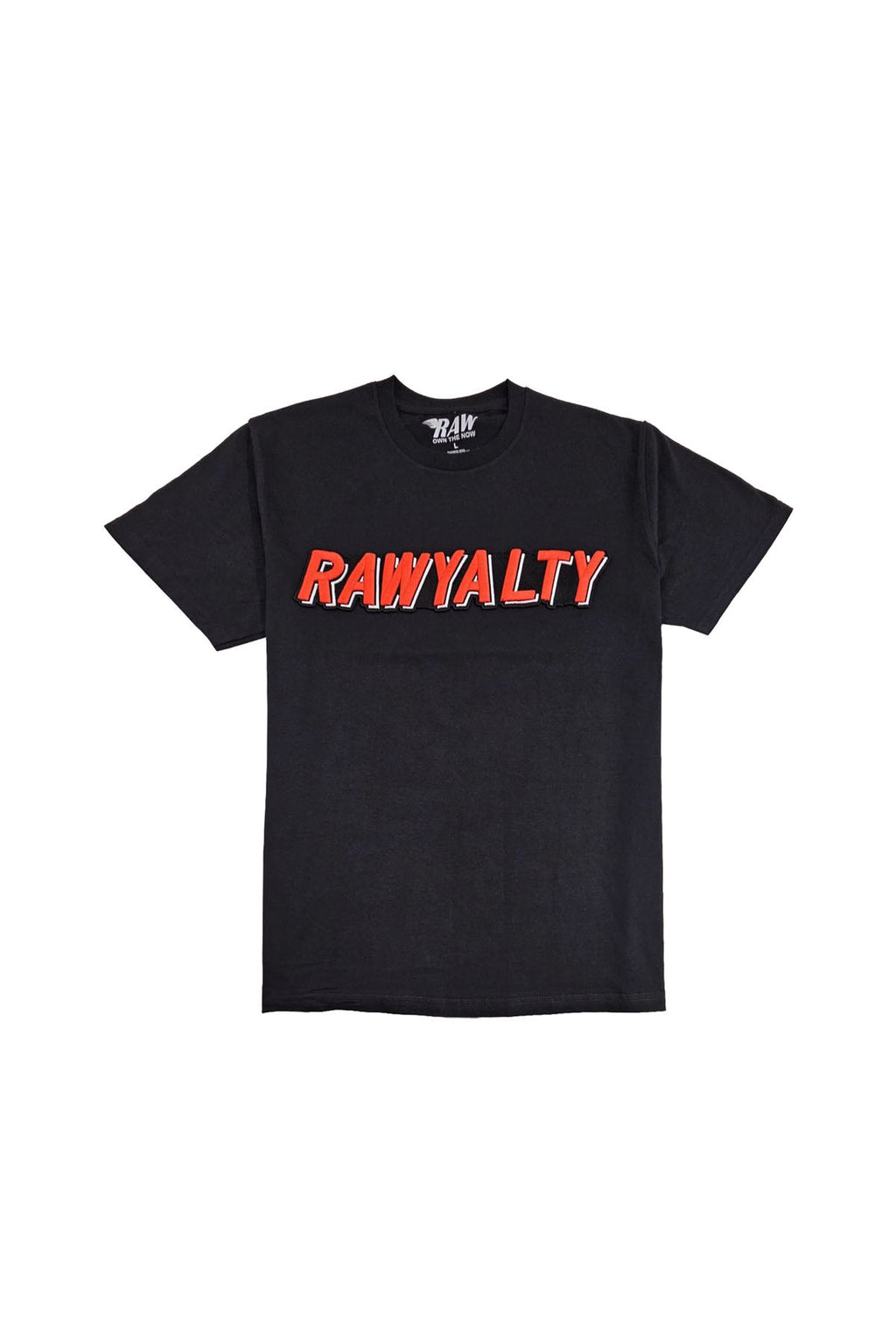 Men 004 RAWYALTY Red 3D Embroidery T-Shirt