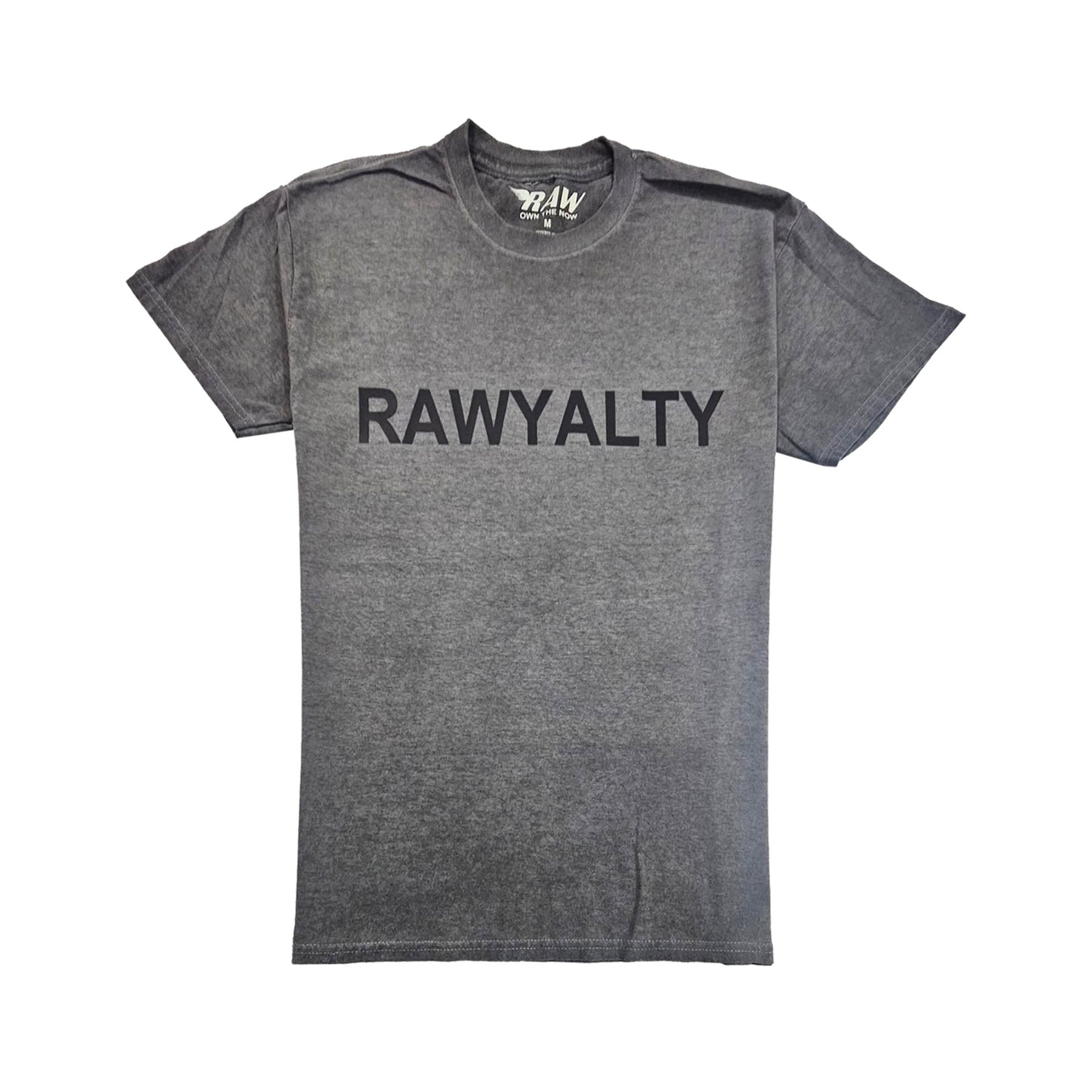 Men 007 RAWYALTY Black Rubberized T-Shirt