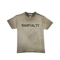 Men 007 RAWYALTY Black Rubberized T-Shirt