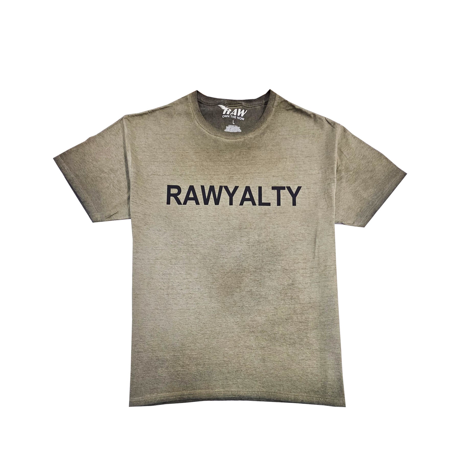 Men 007 RAWYALTY Black Rubberized T-Shirt