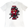 Men Baby Devil Chenille Crew Neck T-Shirt
